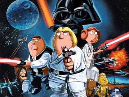 Poster Tv Show Family Guy sl-7615 (Large Print, 36x24, Banner Media, Multicolor) Fine Art Print