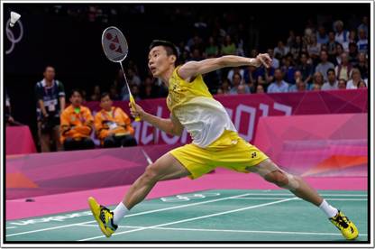 Poster Lee Chong Wei Badminton Player sl-13213 (Wall Poster, 13x19 Inches, Matte Paper, Multicolor) Fine Art Print