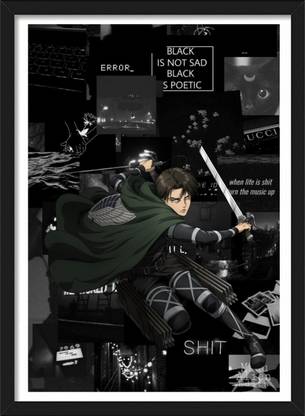 Levi Ackerman | AOT Framed Poster | Anime Paper Print
