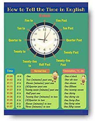 Time Poster Perfect For Kindergarten Paper Print