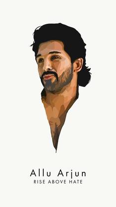 Allu Arjun Matte Finish Poster Paper Print