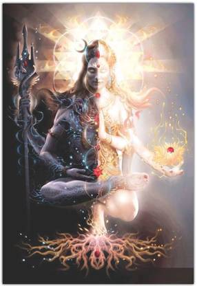 Shiv 'Ardhnareshvar' Unique Image, Wall Poster 3D Poster