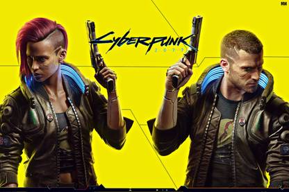 Cyberpunk 2077 V Poster 18 x 12 inch 300 GSM Paper Print