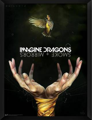 Poster Imagine Dragons Smoke Mirrors sl11872 (Large Poster, 36x24 Inches, Banner Media, Multicolor) Fine Art Print