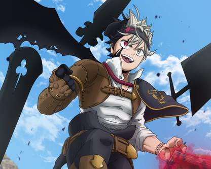 Black Clover Asta Anime Hd Matte Finish Poster Paper Print - Animation ...