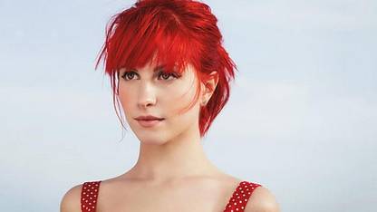 hayley williams paramore redhead singer wallpaper poster Paper Print