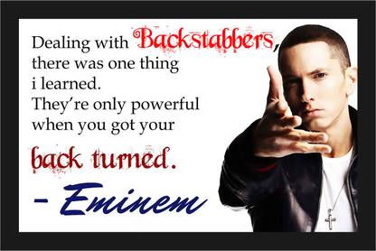 Eminem Music Poster with A4 Size Frame F-82 Paper Print