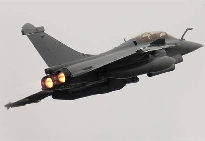 Poster Dassault Rafale Fighter Jet sl-14229 (LARGE Poster, 36x24 Inches, Banner Media, Multicolor) Fine Art Print