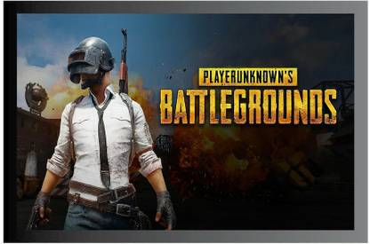 Pubg Game Frame Poster For Room Synthetic Wood Gloss Lamination F74 Paper Print