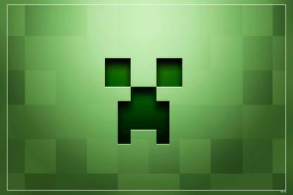 Minecraft Creeper Minecraft Video Game Matte Finish Poster P-9593 Paper Print
