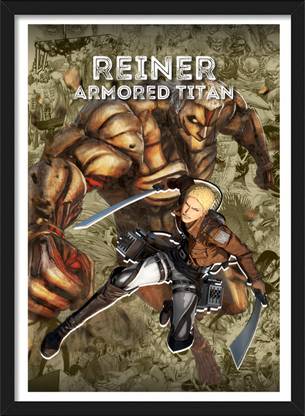 Reiner x Armored Titan | Attack on titan Characters Framed Poster Paper Print