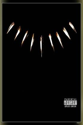 Kendrick Lamar Black Panther Rare Album Cover Matte Finish Poster P-3945 Paper Print