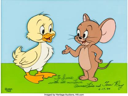 Tom and jerry poster Multicolor Photo Paper Print Poster Photographic Paper 18 inch X 12 inch, Rolled Photographic Paper