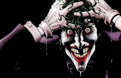 Poster Scary Joker Large Poster sl-9096 (Large Print, 36x24 Inches, Banner Media, Multicolor) Fine Art Print