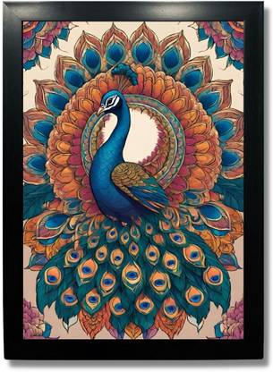 Mandala Art Mythological Animals Peacock 1 Photographic Paper