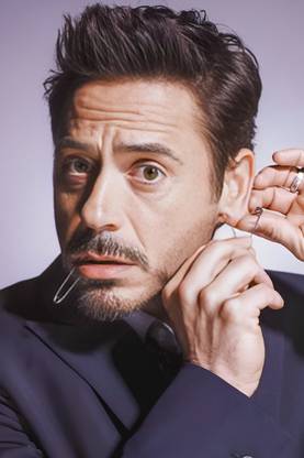 Robert Downey Jr. for Room Wall Decoration, Size - 12 X 18 inches || EB ART 4367 Paper Print