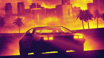 auto music machine style city wallpaper Paper Print