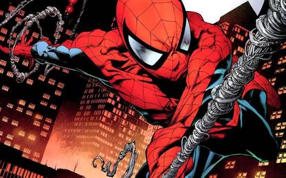 SPIDERMAN COMIC WALLPAPER ON FINE ART HD PICTURE Fine Art Print