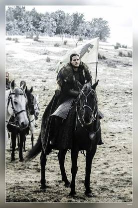 Game Of Thrones Battle Of The Bastards Jon Snow Kit Harington Matte Finish Poster Paper Print