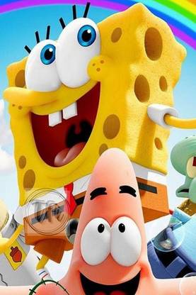 Cartoon Character Posters for Room, Unframed, with Double Sided Tape Paper Print