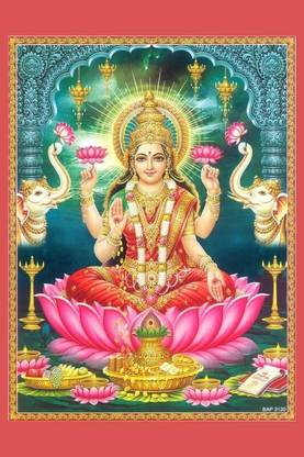 MAA LAXMI JI HI DEFINITION NEXT POSTER PRINT ON 36X24 INCHES Photographic Paper