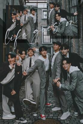 BTS Poster for Home Office and Student Room Wall | Aesthetic Poster | Wall Decor (18X12 inch) BTS Single 130 Photographic Paper