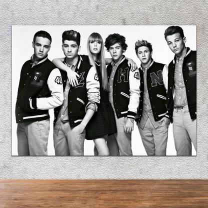 Poster 1Direction The British Boy Band sl-4558 (Wall Poster, 13x19 Inches, Matte Paper, Multicolor) Fine Art Print