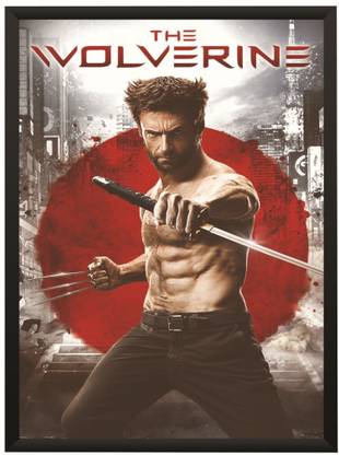 The Wolverine Logan Movie Wall Poster With Frame A4 Size Photographic Paper