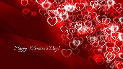happy valentine's day LOVE ON FINE ART PAPER HD QUALITY WALLPAPER POSTER Fine Art Print