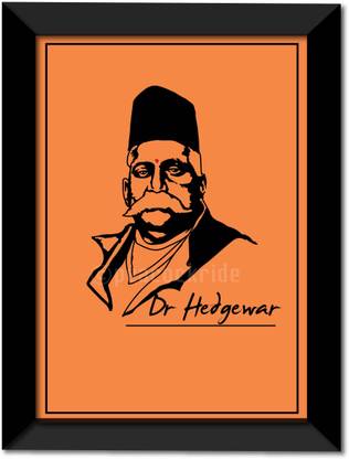 Keshav Baliram Hedgewar I Dr Hedgewar I RSS I Wall Frame A4 Fine Art Print