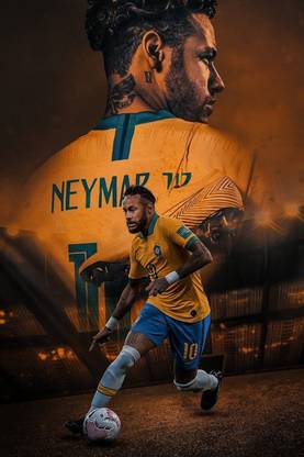Neymar Poster for Room Wall Decoration, Size - 12 X 18 inches || VE EB ART 10295 Paper Print