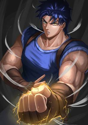 Jojo No Kimyou Na Bouken Jonathan Joestar Acchom Zatta Matte Finish Poster Paper Print