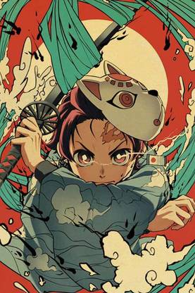 Anime TV Show Waterproof Vinyl Sticker Poster || (24 inch X 36 inch) can3356-3 Fine Art Print