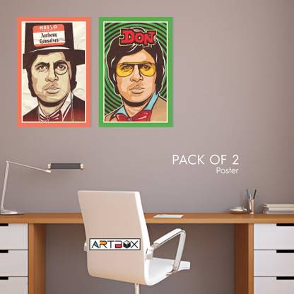 Amitabh Bachchan Movie poster | amitabh bachchan poster for wall Fine Art Print