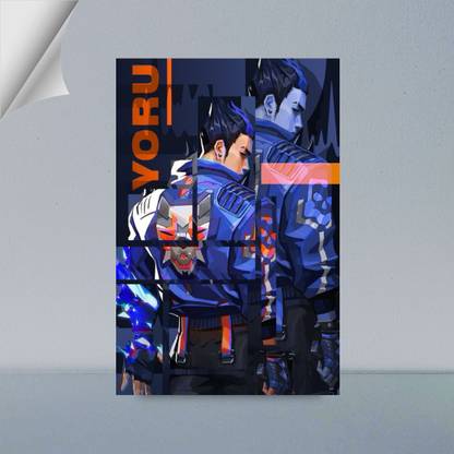 VIRGIN ART | YORU AN VALORANT AGENT | DUELIST | DIGITAL ART | VALORANT | GAME | 300 GSM A4 FRAMED POSTER FOR WALL Photographic Paper