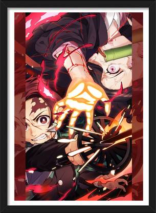 Tanjiro x Nezuko Kamado | Demon Slayer Framed Poster | Anime Frames & Posters Paper Print