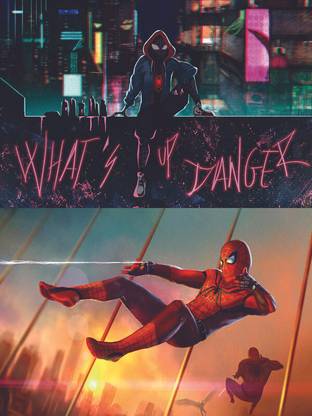 (Pack of 2)Spectacular Spidey: A Visual Journey through Marvel's Hero: on US Imported Paper (Unframed) With 3M Orginal Double Side Tape for Easily Stick Photographic Paper