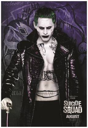 Sucide Squad Joker Standing Wall Poster A4 Size Photographic Paper