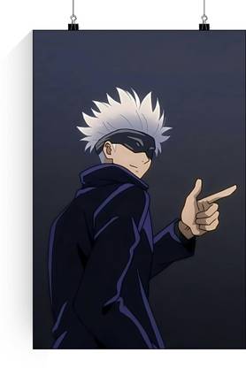 Satoru Gojo Poster | Jujutsu Kaisen Gojo Satoru Poster | Gojo Satoru Anime Posters | Jujutsu Kaisen Gojo Wall Poster Paper Print