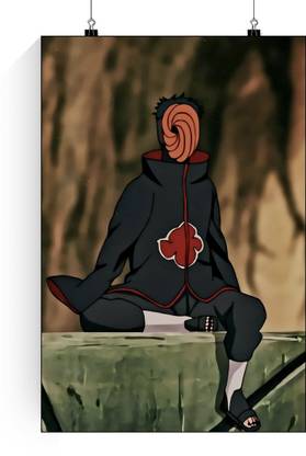 Obito Sad Poster | Naruto Obito Uchiha Poster | Naruto Obito Uchiha Sharingan Anime Posters | Obito Sad Wall Poster Paper Print