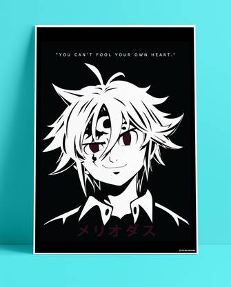 YAA - The Seven Deadly Sins : Meliodas Quotes New Premium Design Anime Series Poster 03 (12 inch x 18 inch) Paper Print