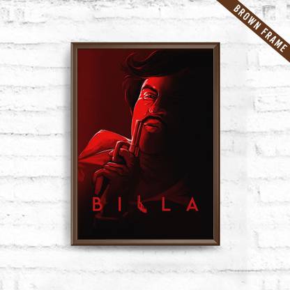 Billa's Rage Poster Brown Frame Photographic Paper