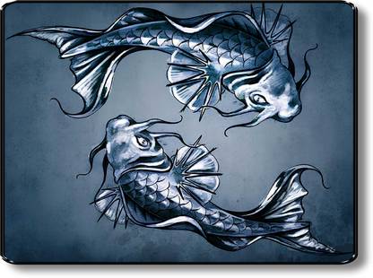 Silver Fish Art Wall Décor Paper Print