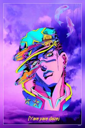 Jotaro Anime Jojo Jojo Bizarre Adventure Jotaro Stone Ocean Matte Finish Poster Paper Print