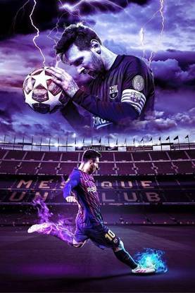Lionel Messi Poster for Room Wall Decoration, Size - 12 X 18 inches || VE EB ART 10177 Paper Print