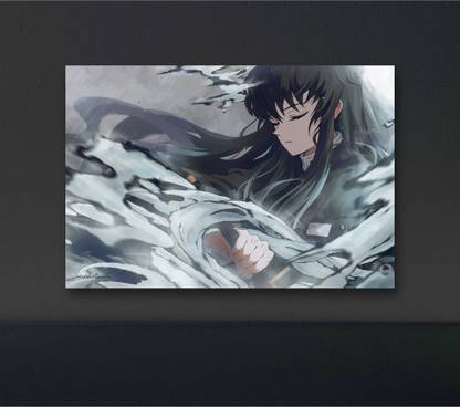DEMON SLAYER I MUICHIRO TOKITO - MIST HASHIRA I 300 GSM POSTER I A3 FRAME 3D Poster