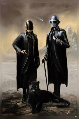 Daft Punk Starboy Painting Matte Finish Poster P-453 Paper Print