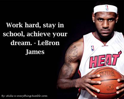 lebron james quotes basketball player Photographic Paper