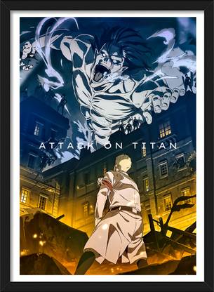 Eren Yeager Founding Titan | Attack on Titans | Anime Framed Poster Paper Print