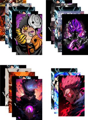 SET of 18 MIX Anime New Poster for Room & Hostel - Paper Print